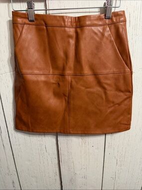 NWT Shinestar Collection Vegan Leather Mini Skirt